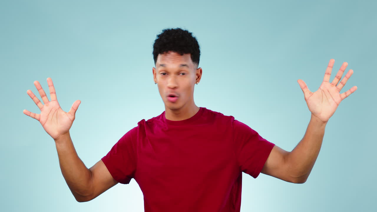 Face, wow and mind blown with the reaction