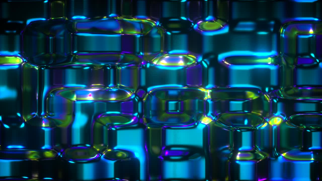 Blocky fluid shapes 3D render seamless loop animation | Premium Stock ...