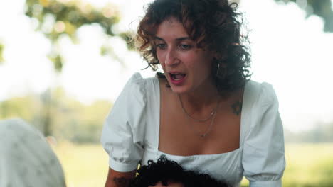 couple enjoying time together in the park