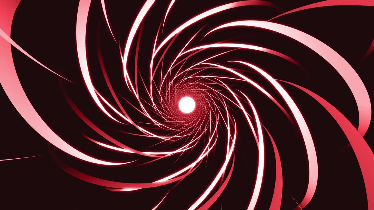 fondo rojo con líneas giratorias abstractas animación en bucle