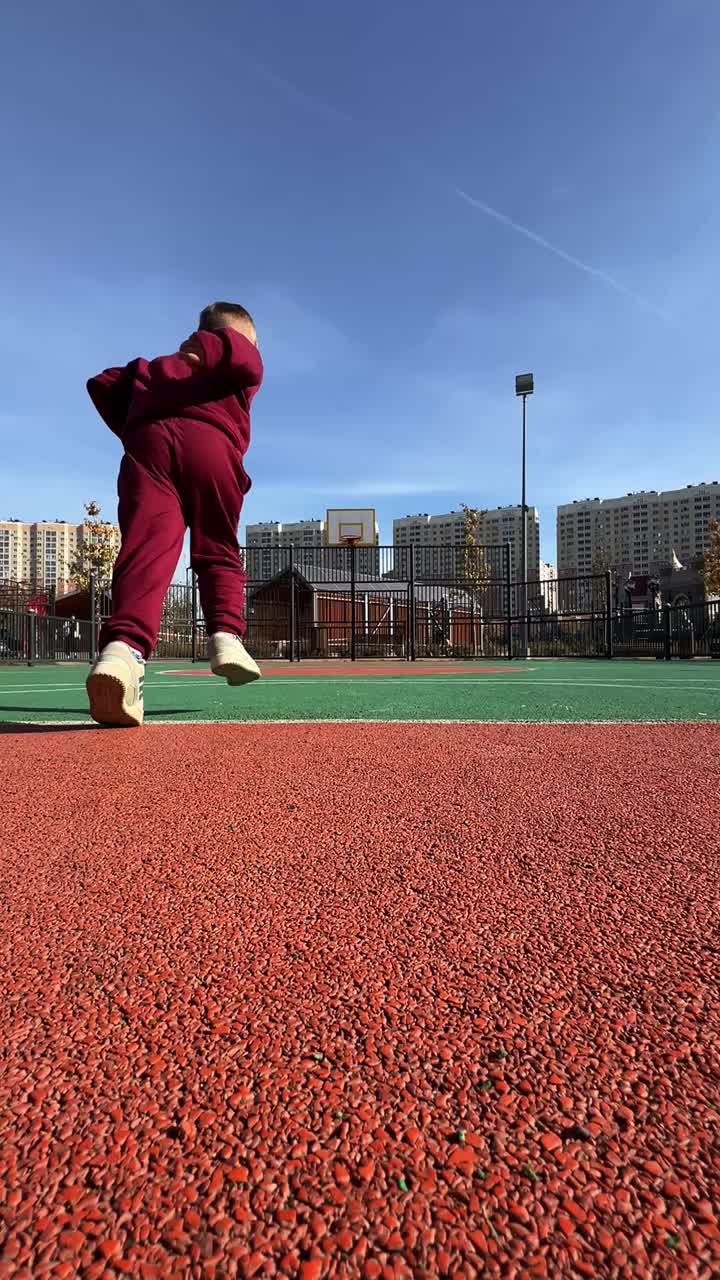 Outdoor Basketball Court in Urban Setting
