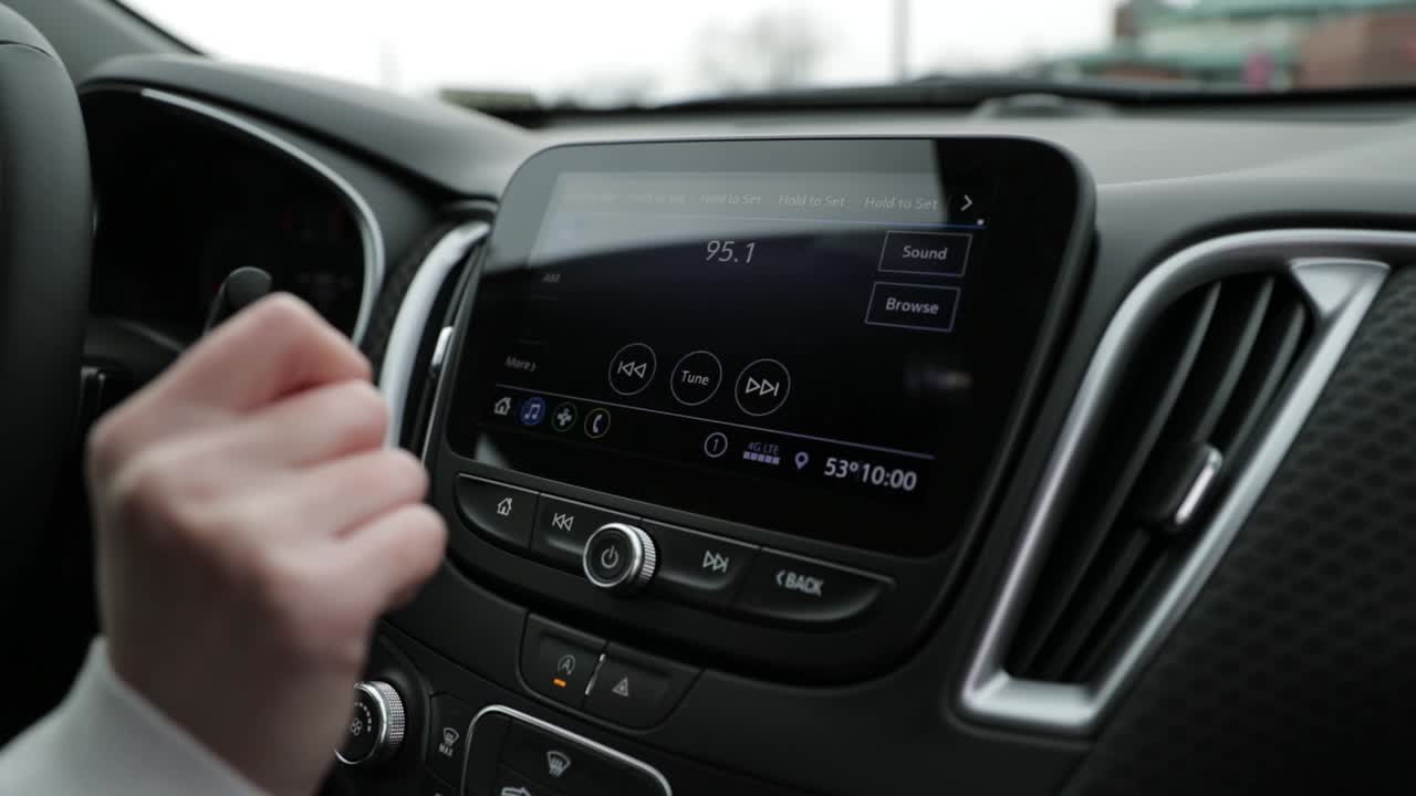 Touch Screen Music Technology In Brand New Car Chevy Malibu