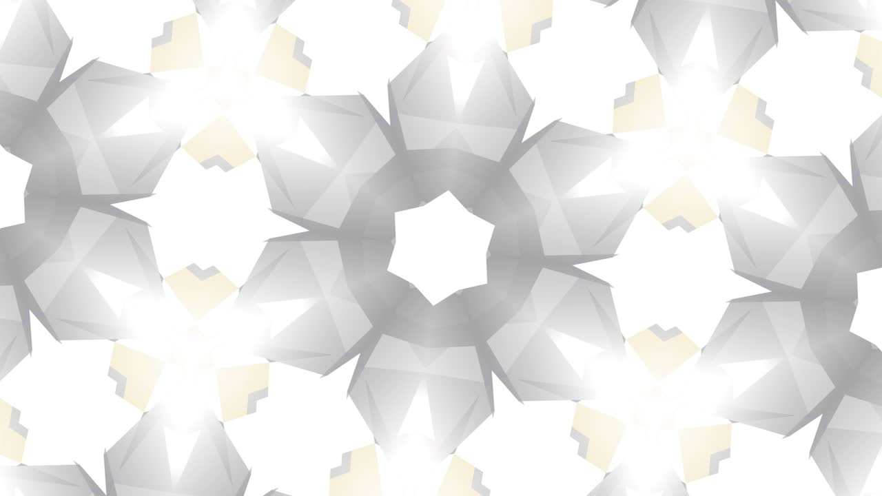 다채로운 꽃과 함께 4k 칼레도스코프, 광학 착각, 물체가 모양과 크기를 무작위로 바꾸는, 부드러운 부드러운 배경.