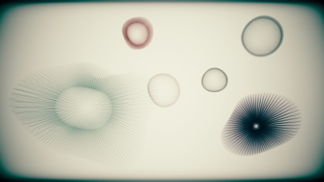 detección de microbios o bacterias en movimiento bajo el microscopio generado por computadora 4k