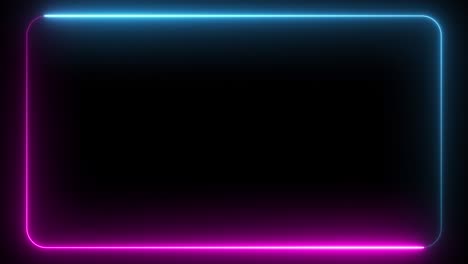 neon frame - pink and blue