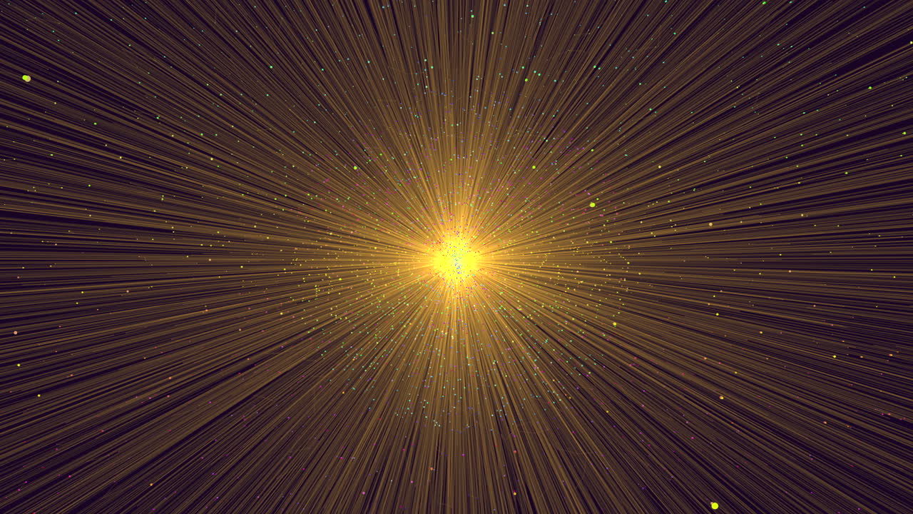 네온 led 선과 어두운 은하계의 반짝이는 무지개 미래형 구체