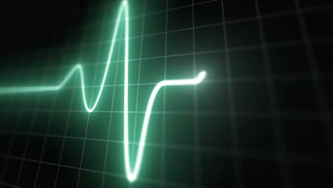 stylized ekg normal, green