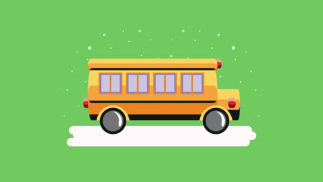 ilustración del autobús escolar amarillo