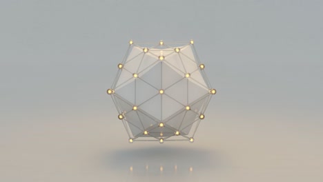 sf 외계인 사이버 아이코세드론 플라토닉 시엄리스 루프 3d 렌더링 애니메이션