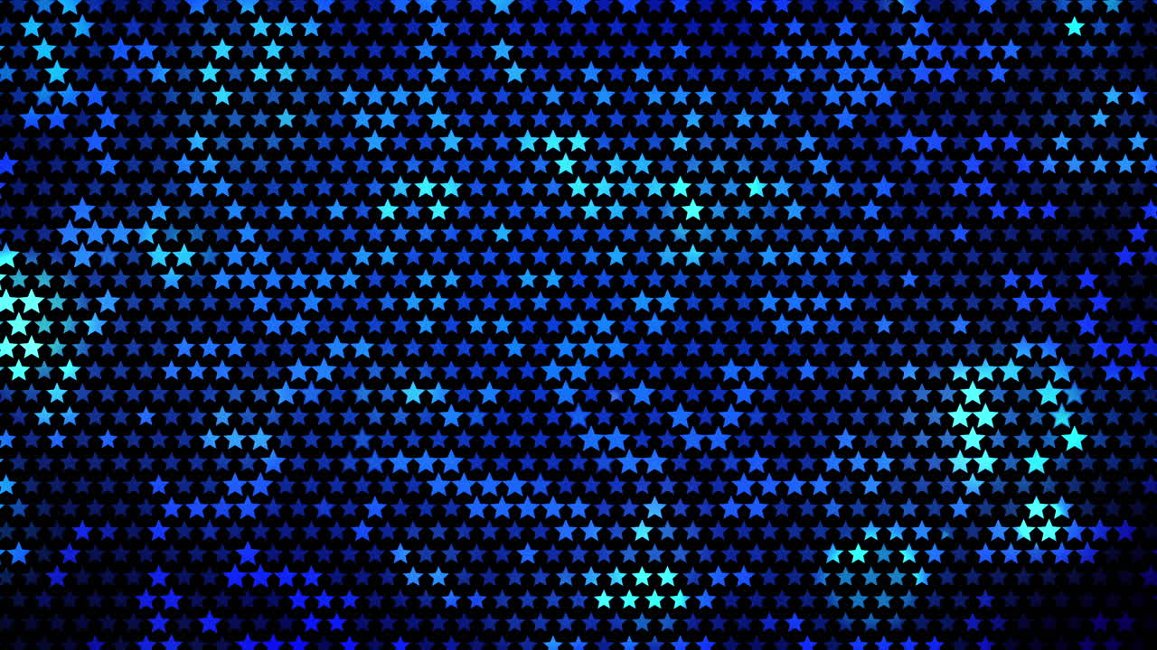 Blue background with stars and place for text. Cosmic blue banner with copy space for astrology, tarot, horoscope. Loop animation.