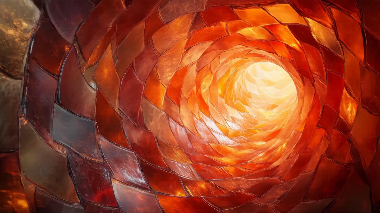 túnel rojo abstracto