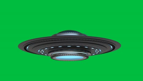 ufo on green screen