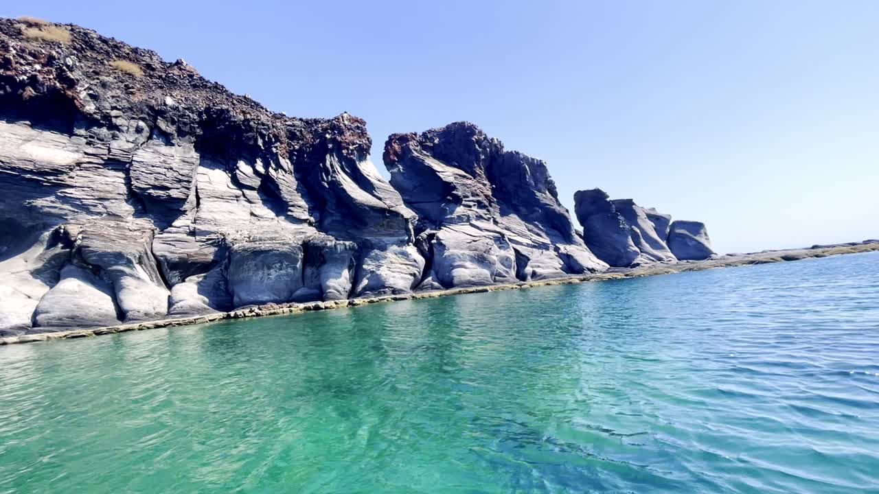 만에서 조용한 바다의 비디오