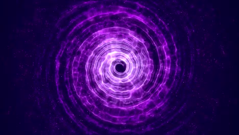 espiral mágico abstracto de fondo púrpura. bucle sin costuras.