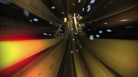 cables binarios viajan a través de datos internet energía circuito eléctrico fibra 4k