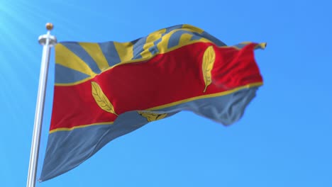 flag of harare, capital city of zimbabwe. loop