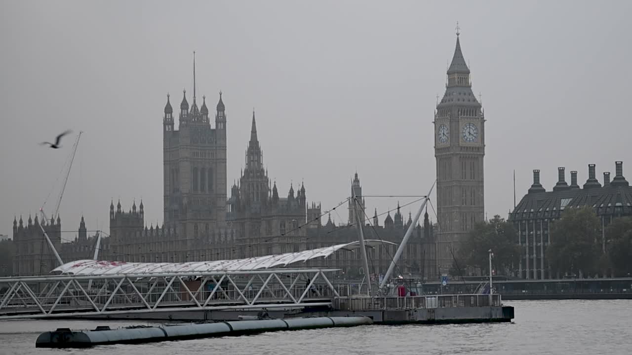 View from Southbank to the Houses Of Parliament, London, United Kingdom