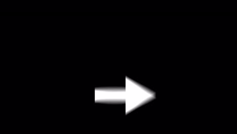 white right arrow on black background