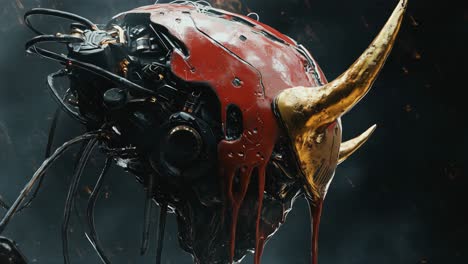 cybernetic bull head