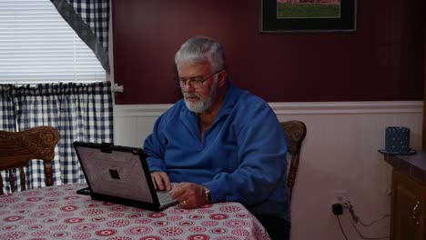 Senior Citizen Upset and Mad at Using a Computer and Technology