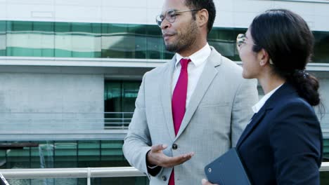 happy business people shaking hands