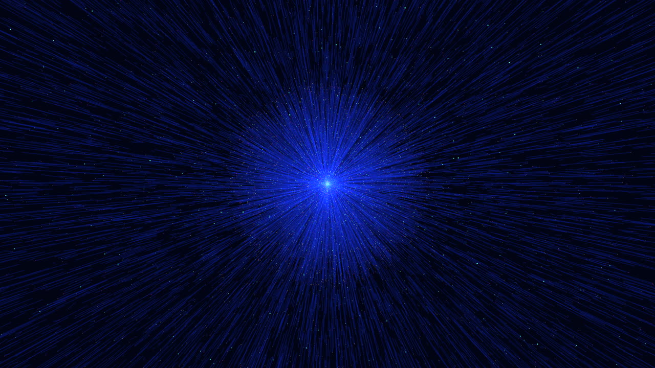 파란색 빛의 폭발