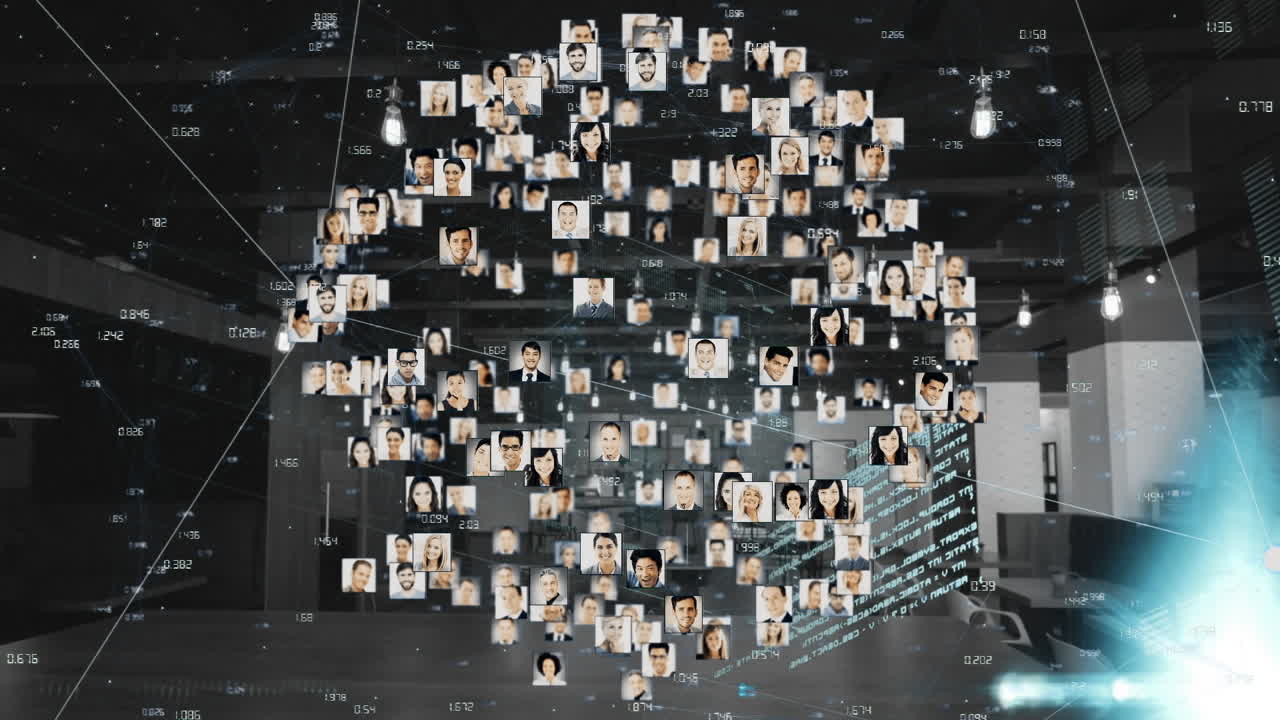 돌아다니는 사람들의 사진의 애니메이션