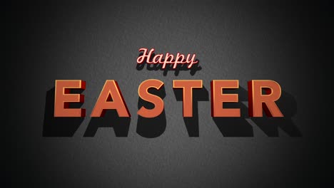 Retro-red-Happy-Easter-text-on-black-vintage-texture-in-80s-style