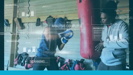 Digital-interface-with-data-processing-against-male-boxer-training