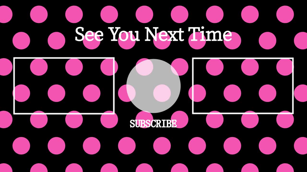 작은 점 배경 엔드 카드 엔딩 스크린 모션 그래픽