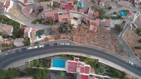 españa granada puesta de sol por la tarde con un drone