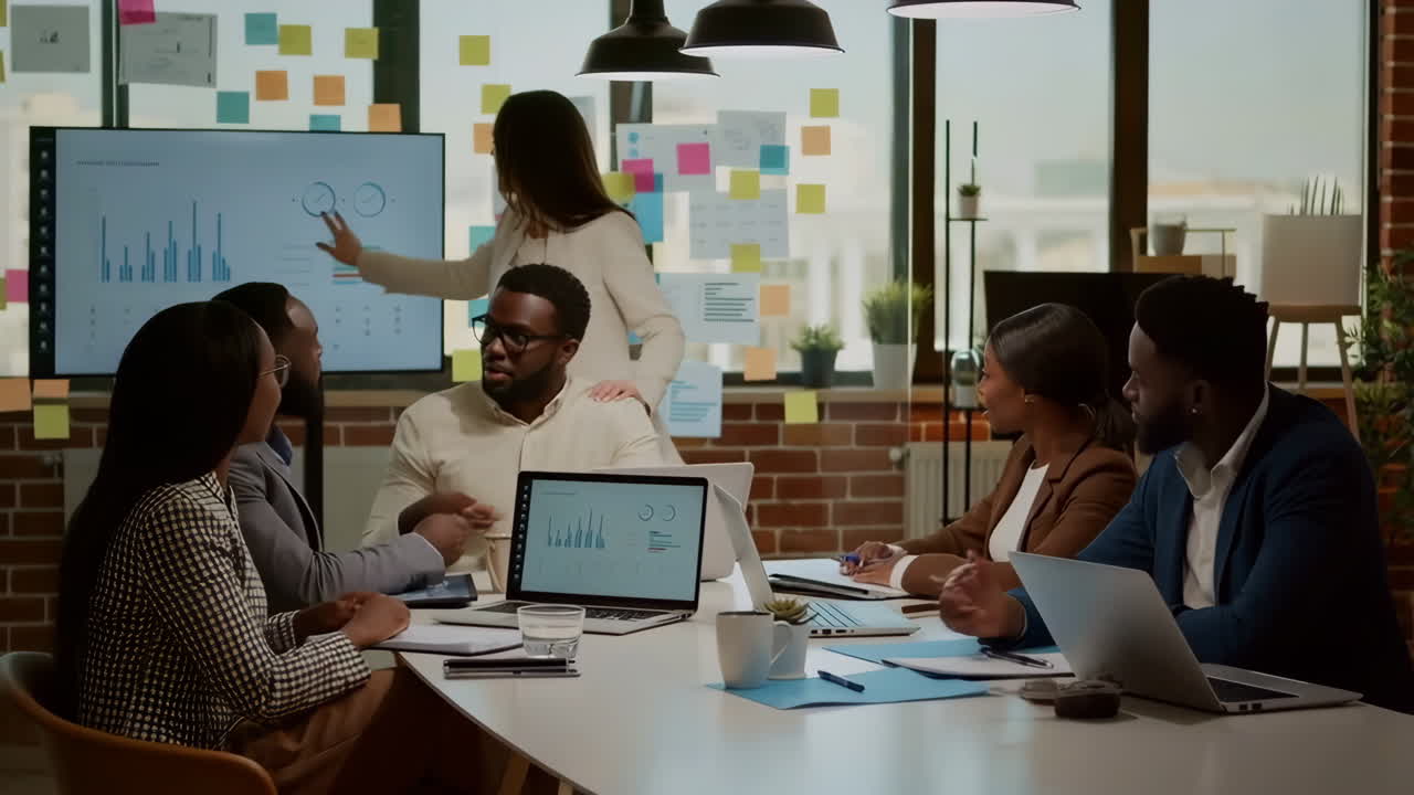 reunión de negocios en curso