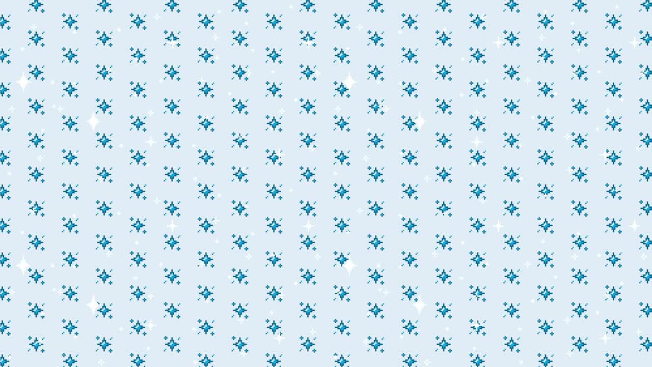 Blue Sparkling Star Pattern