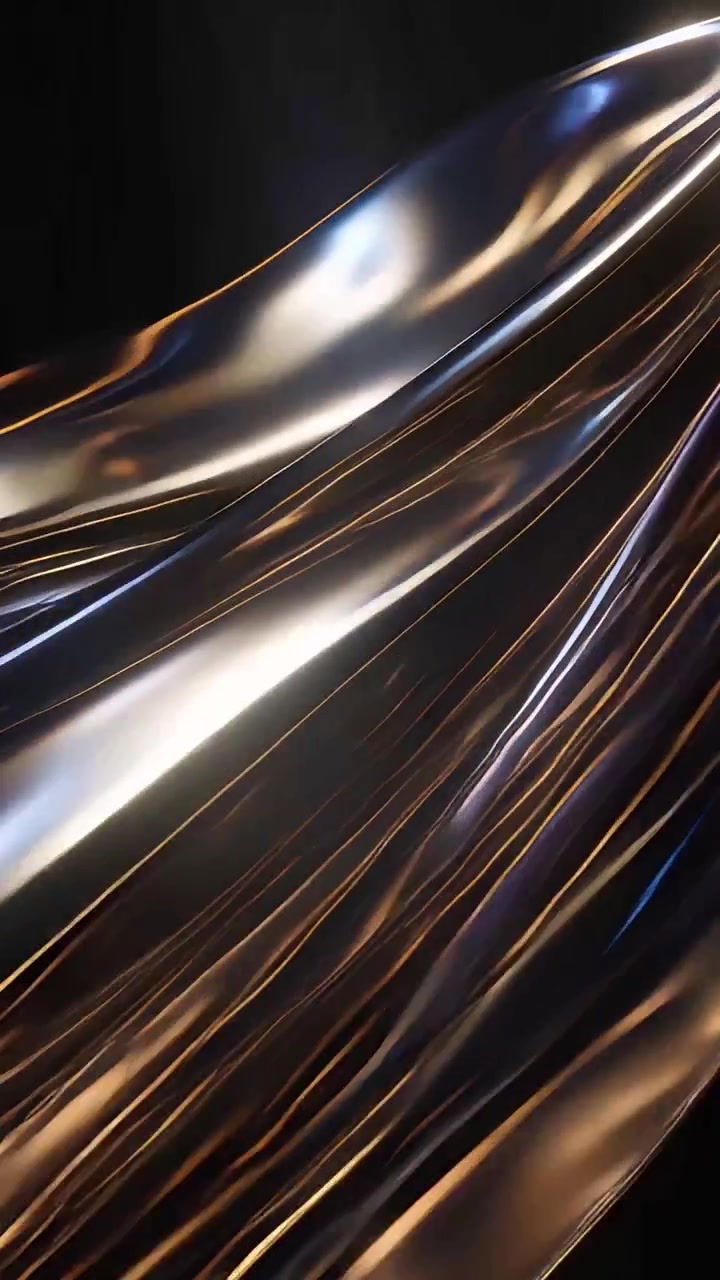 Sfondo di Onde Metalliche Astratte 4K