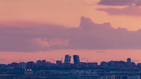 sunset seen from paracuellos del jarama