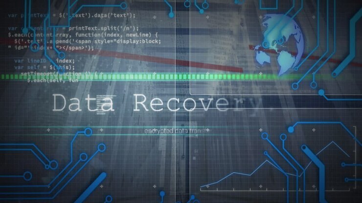 Animazione dell'elaborazione dati su server di computer