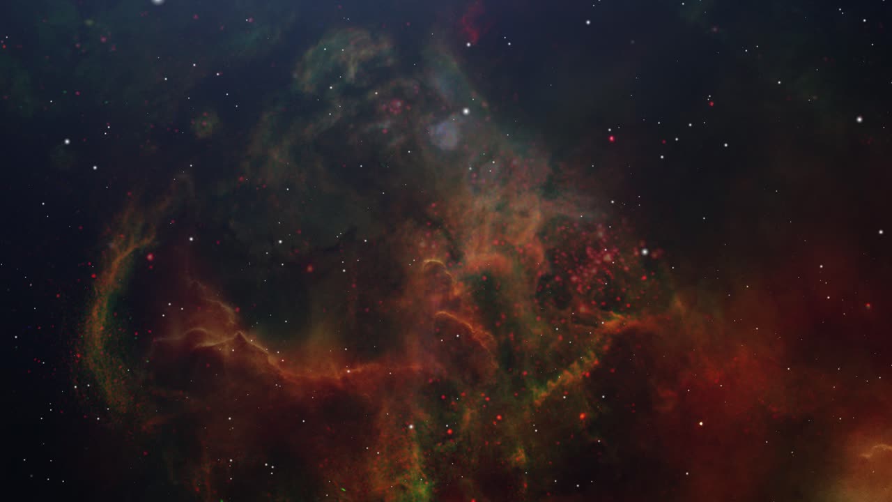 Colorful Cosmic Nebula with Stars