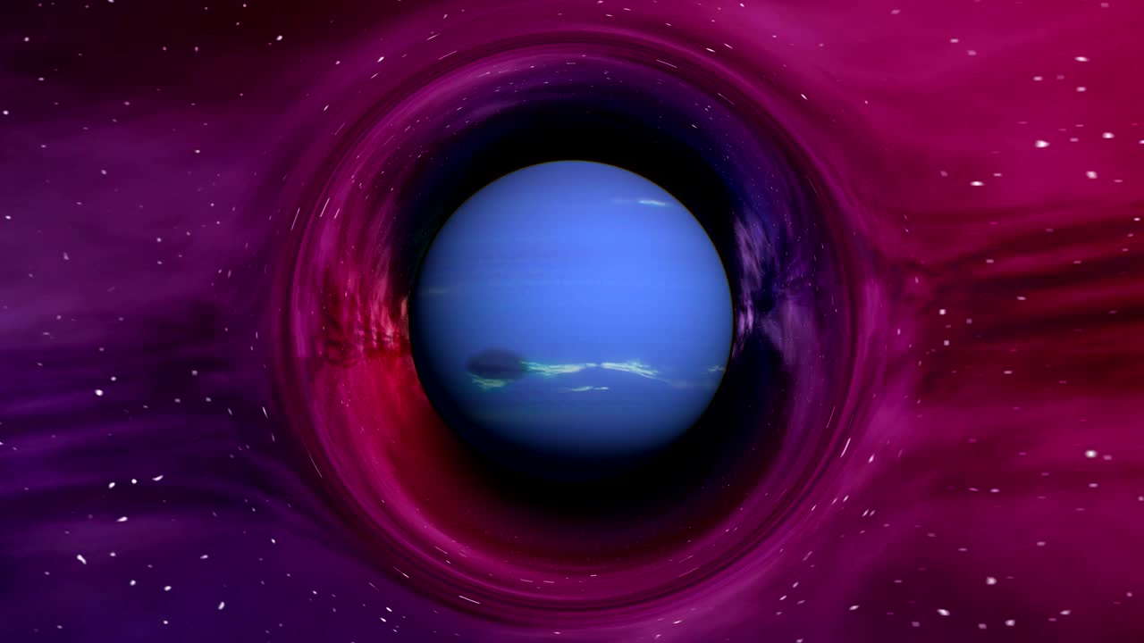 neptuno en el espacio curvo