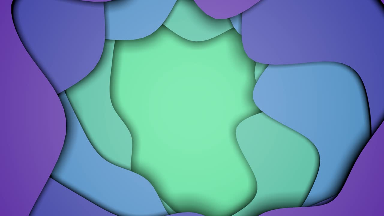 animación de formas abstractas onduladas azules