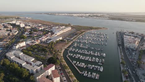 Ayamonte-Marina-And-Guadiana-River,-Huelva,-Spain