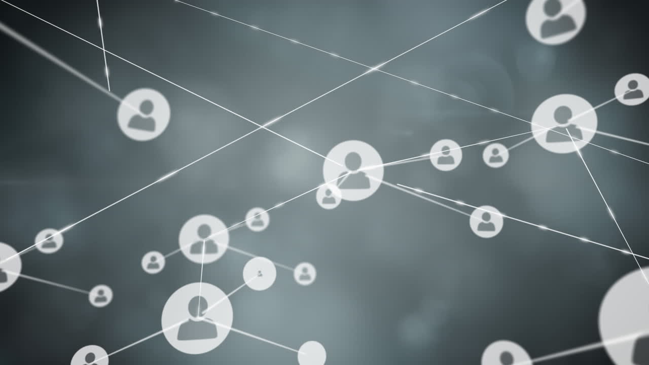 conectores que se mueven en el fondo de humo