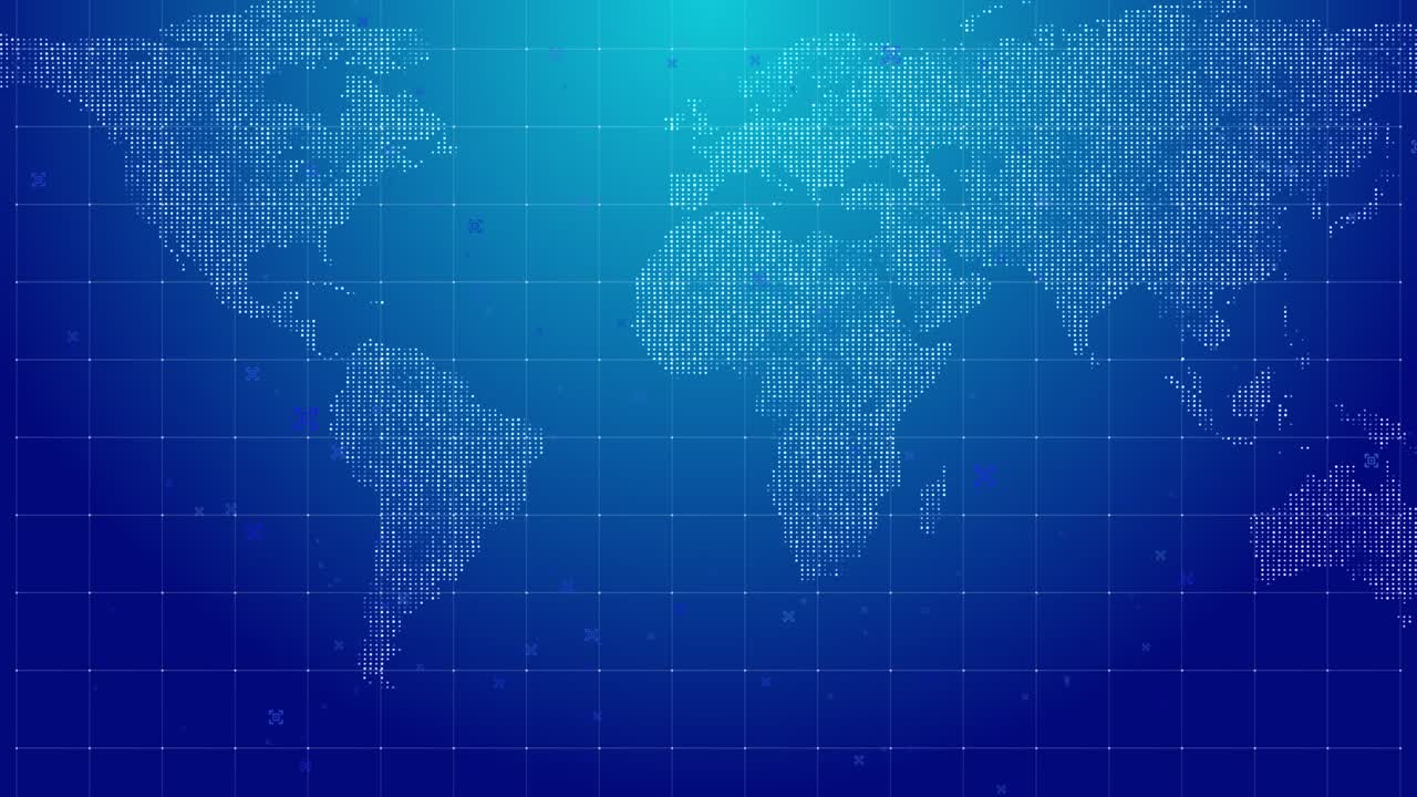 mapa del mundo digital abstracto