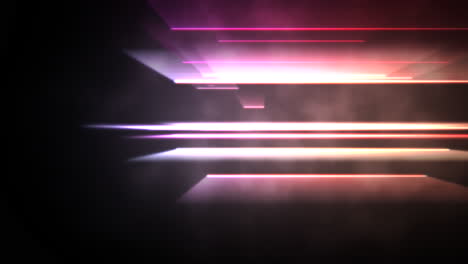 líneas de neón coloridas en movimiento con fondo abstracto 25