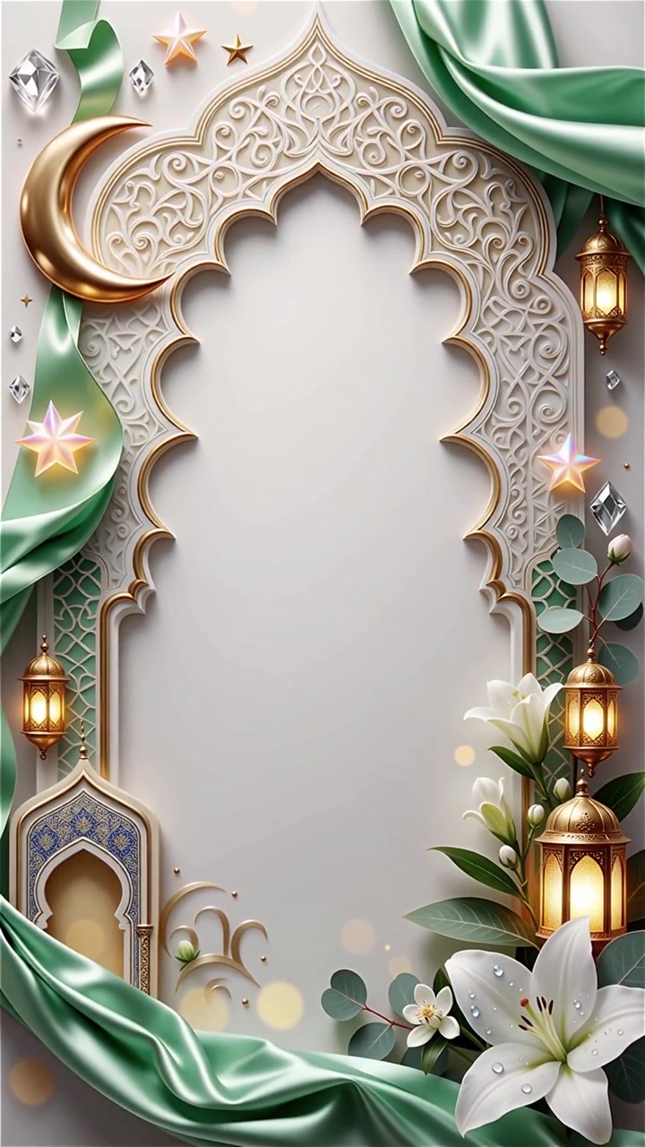 Compleanno del Profeta Maometto Mawlid al-Nabi Sfondo Islamico