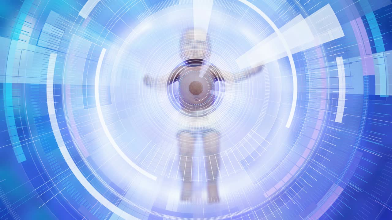 인간 아기는 기술적인 세상에 태어났습니다.