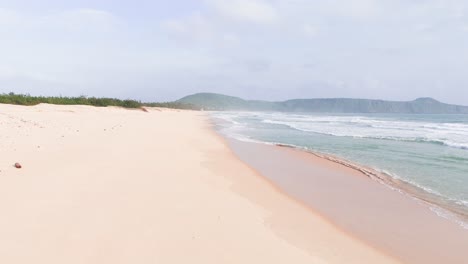 view of bãi tắm hòn choi beach in the morning.