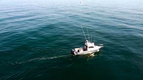 drone captures parker boat in la jolla shores