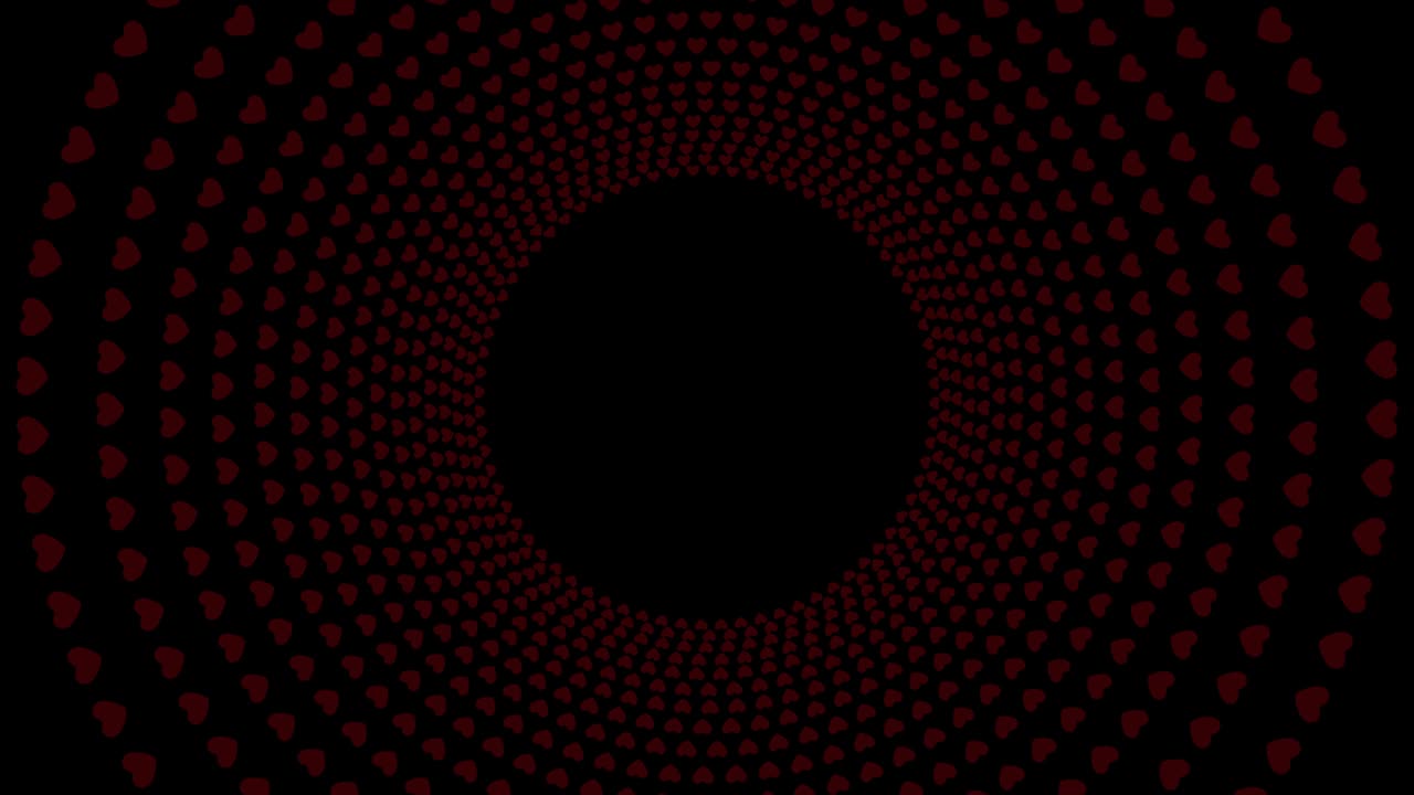 LOOP Heart shape disco light background,