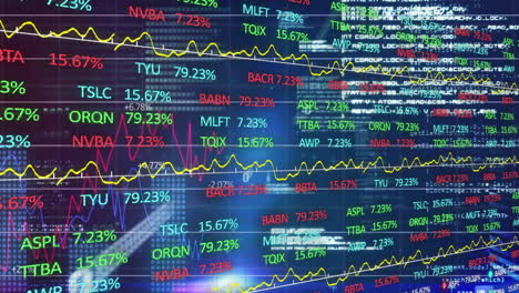 Animación-Del-Procesamiento-De-Datos-Financieros-Sobre-Fondo-Oscuro