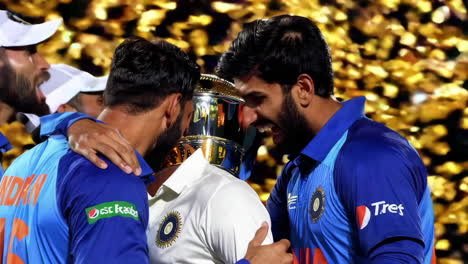 indian cricket team celebrates victory
